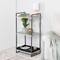 Honey Can Do Gray Tones 3-Tier Tubular Metal Shelf